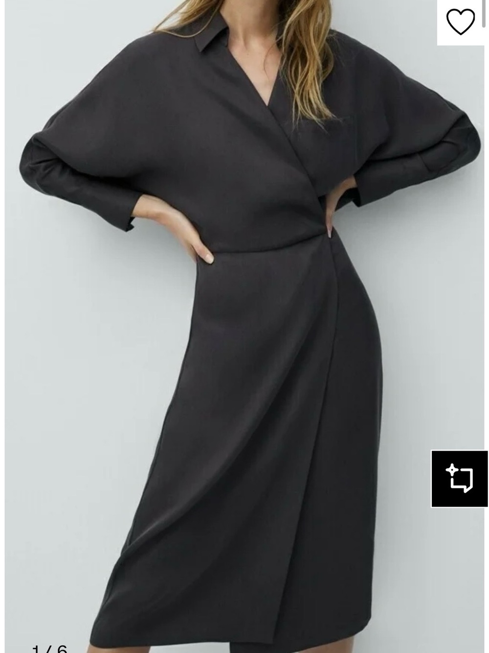 NWT Massimo Dutti 100% Linen Wrap Shirt Dress Size 12